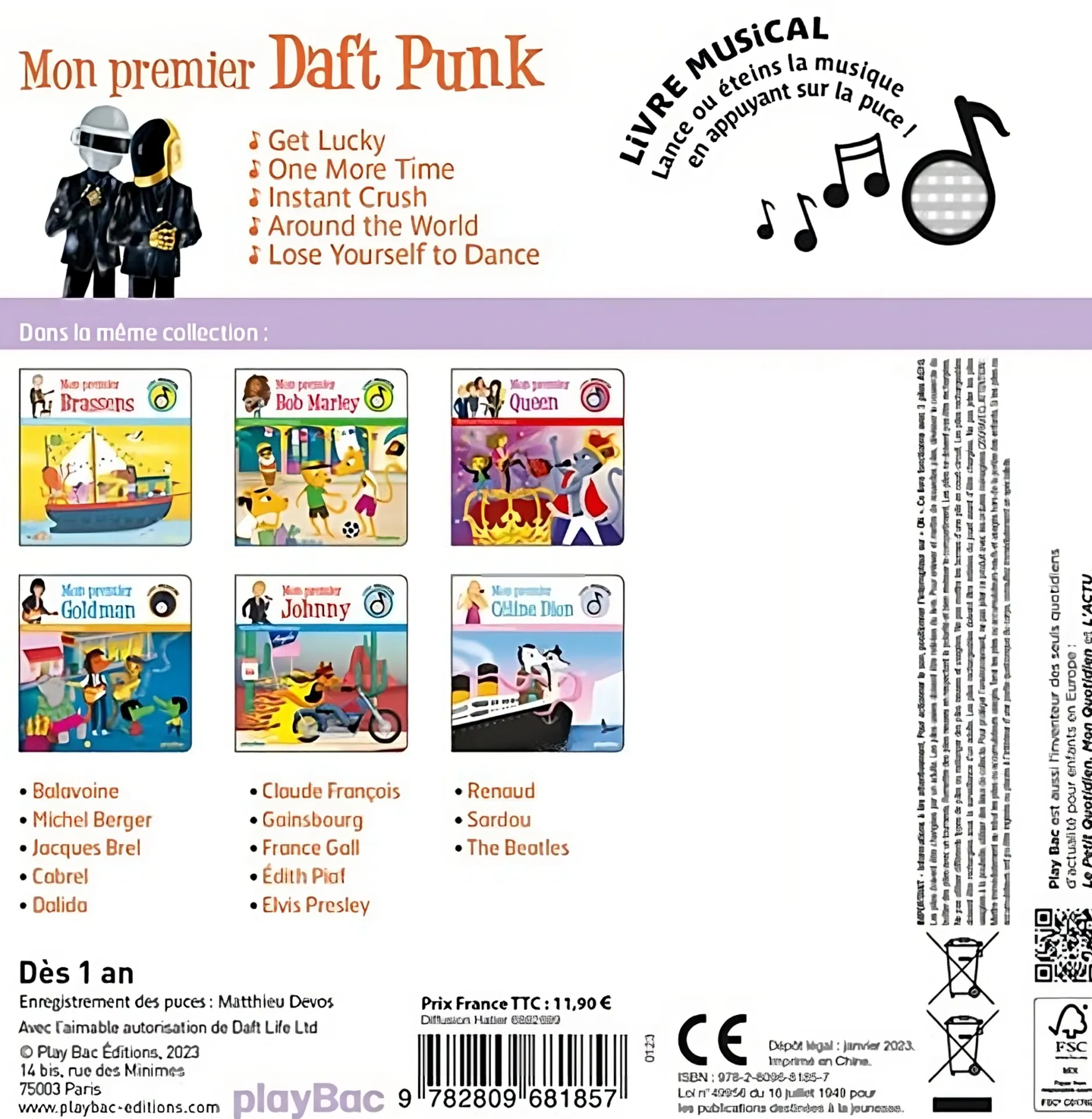 Livres*PlayBac Livre Musical Mon Premier Daft Punk de