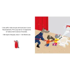 Livres*AUZOU Livre P'tit Loup veut devenir Pompier de
