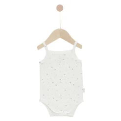 Bodies*P'tit bisou Lot 2 bodies à bretelles Trousseau Mon Chaton de Vert Sauge