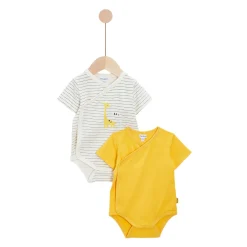 Bodies*P'tit bisou Lot 2 bodies manches courtes de