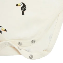 Bodies|Bodies*P'tit bisou Lot 2 bodies manches longues en coton recyclé de Beige/Vert