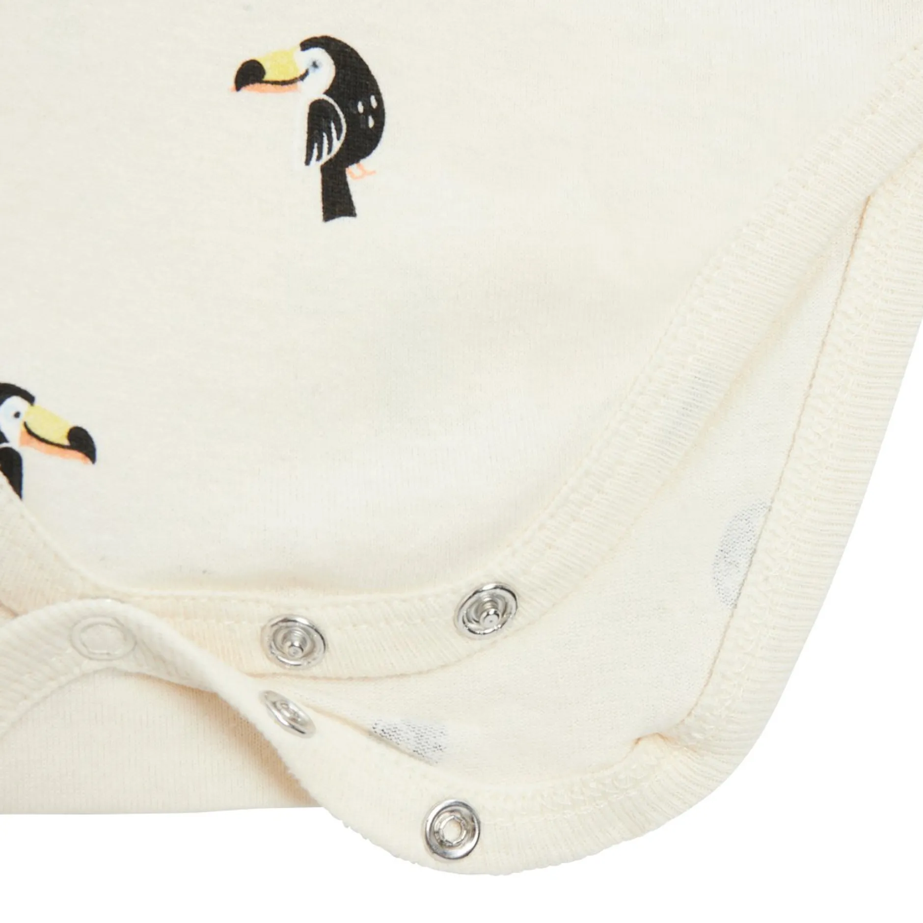 Bodies|Bodies*P'tit bisou Lot 2 bodies manches longues en coton recyclé de Beige/Vert