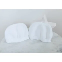 Bonnets, Moufles, Chaussons|Vêtements Naissance*La Manufacture de Layette Lot 2 bonnets de naissance 0-1 mois de Blanc