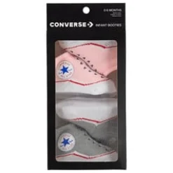 Chaussettes, Chaussons|Chaussettes, Collants, Chaussons*Converse Lot 2 Chaussons 6-12 mois de Rose/Gris