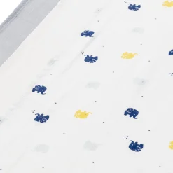 Langes*P'tit bisou Lot 3 Langes Coton 70 x 70 cm de Bleu Morning