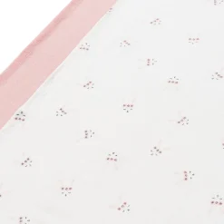 Langes*P'tit bisou Lot 2 Langes Coton Bio 110 x 110 cm de Rose