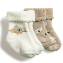 Chaussettes, Chaussons|Chaussettes, Collants, Chaussons*Marèse Lot 2 Paires Chaussettes de Petit Koala Beige