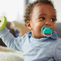 Sucettes*Philips AVENT Lot 2 sucettes ultra air 18 mois + de Gris/Bleu