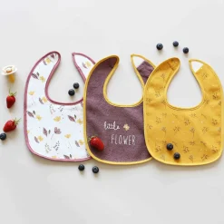 Bavoirs*Trois Kilos Sept Lot de 7 Bavoirs de Flowers