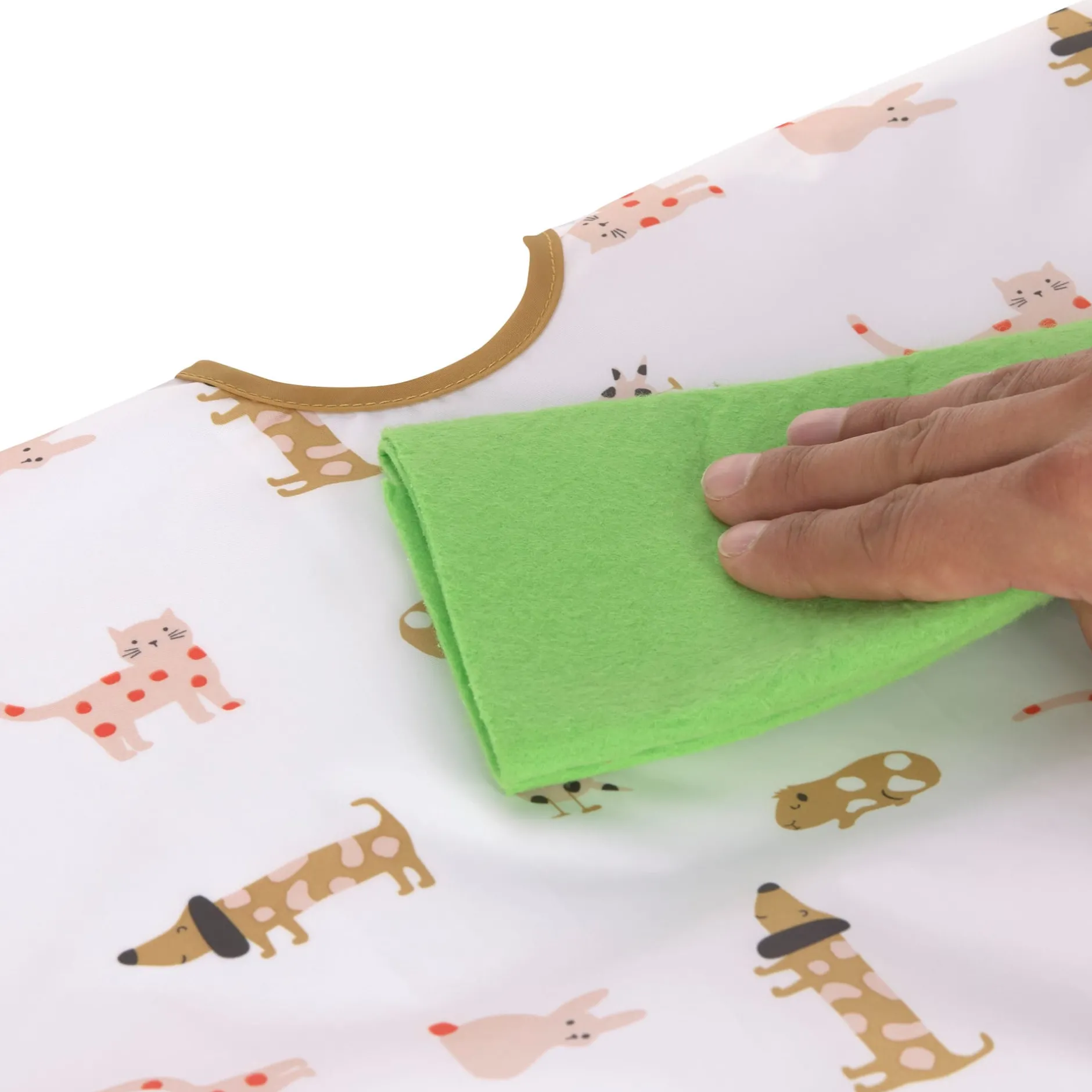 Bavoirs*Lässig Lot de 2 bavoirs manches longues avec poche de Little Mateys Orange épicée