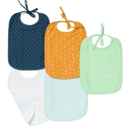 Bavoirs*Maïka Lot de 5 bavoirs 2ème âge de