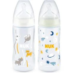 Biberons Pp (Polypropylène)*Nuk Lot de 2 biberons Serenity Plus 300 ml de