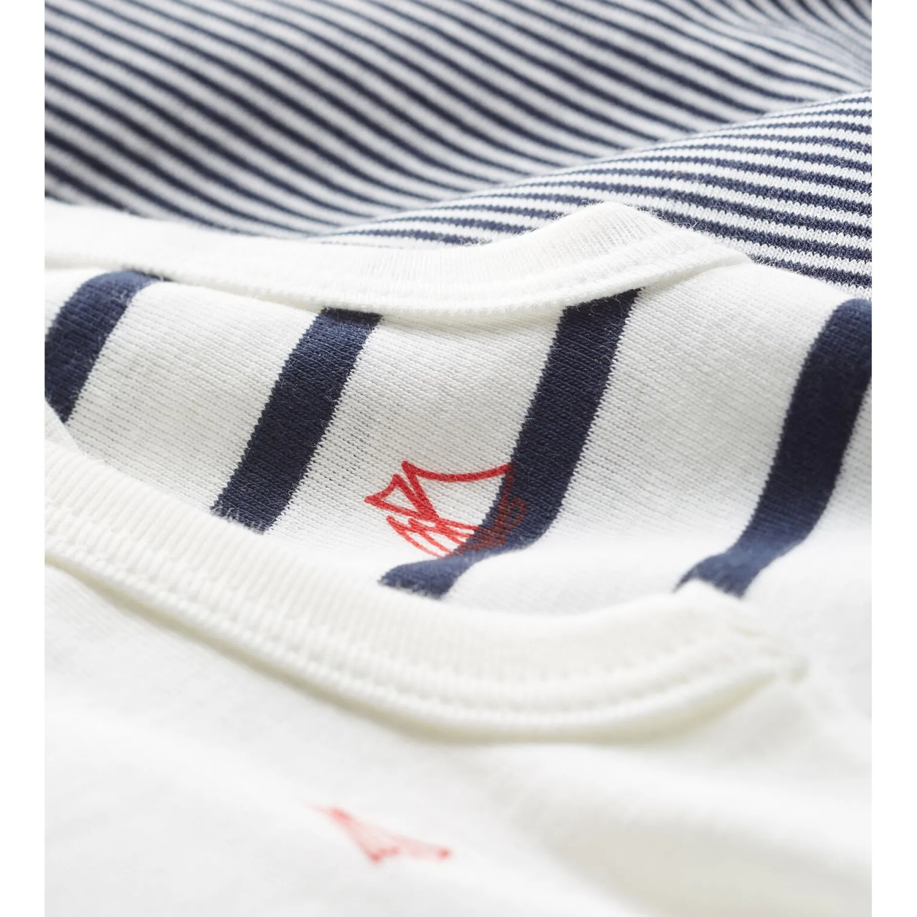 Bodies|Bodies*Petit Bateau Lot de 3 bodies sans manches bébé de