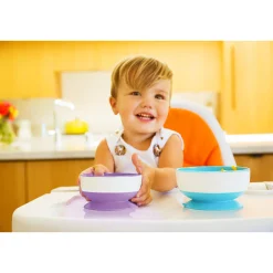 Bols*Munchkin Lot de 3 bols à base ventouse de