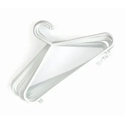 Accessoires Armoires*Maïka Lot de 10 cintres de Blanc