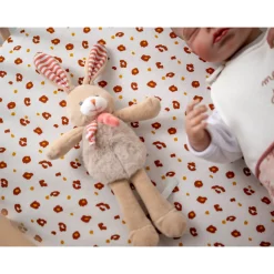 Draps Housses*Petit à petit Lot de 2 draps housses 70 x 140 cm de Leopard terre sienne