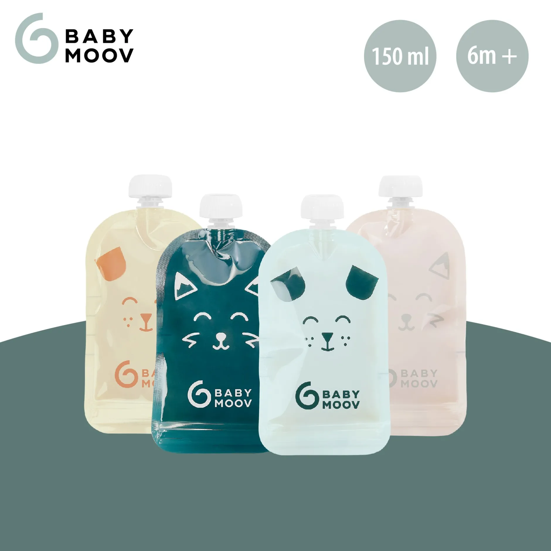 Cuiseurs Et Mixeurs*Babymoov Lot de 20 Gourdes réutilisables Isy Pouches 150 ml de