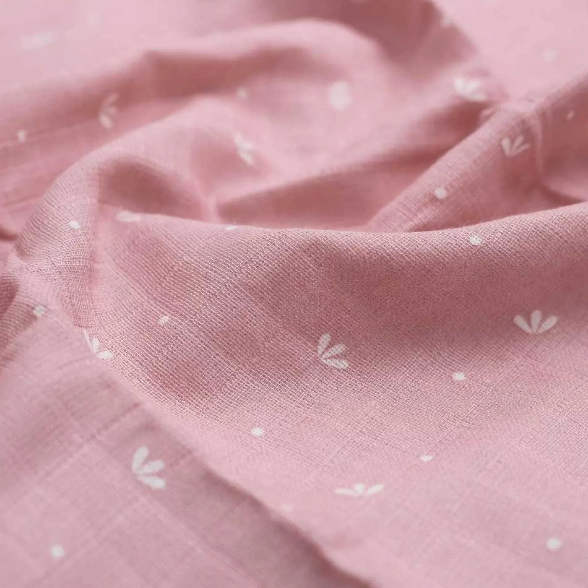 Langes*Trois Kilos Sept Lot de 3 langes bébé 70 x 70 cm de Rose