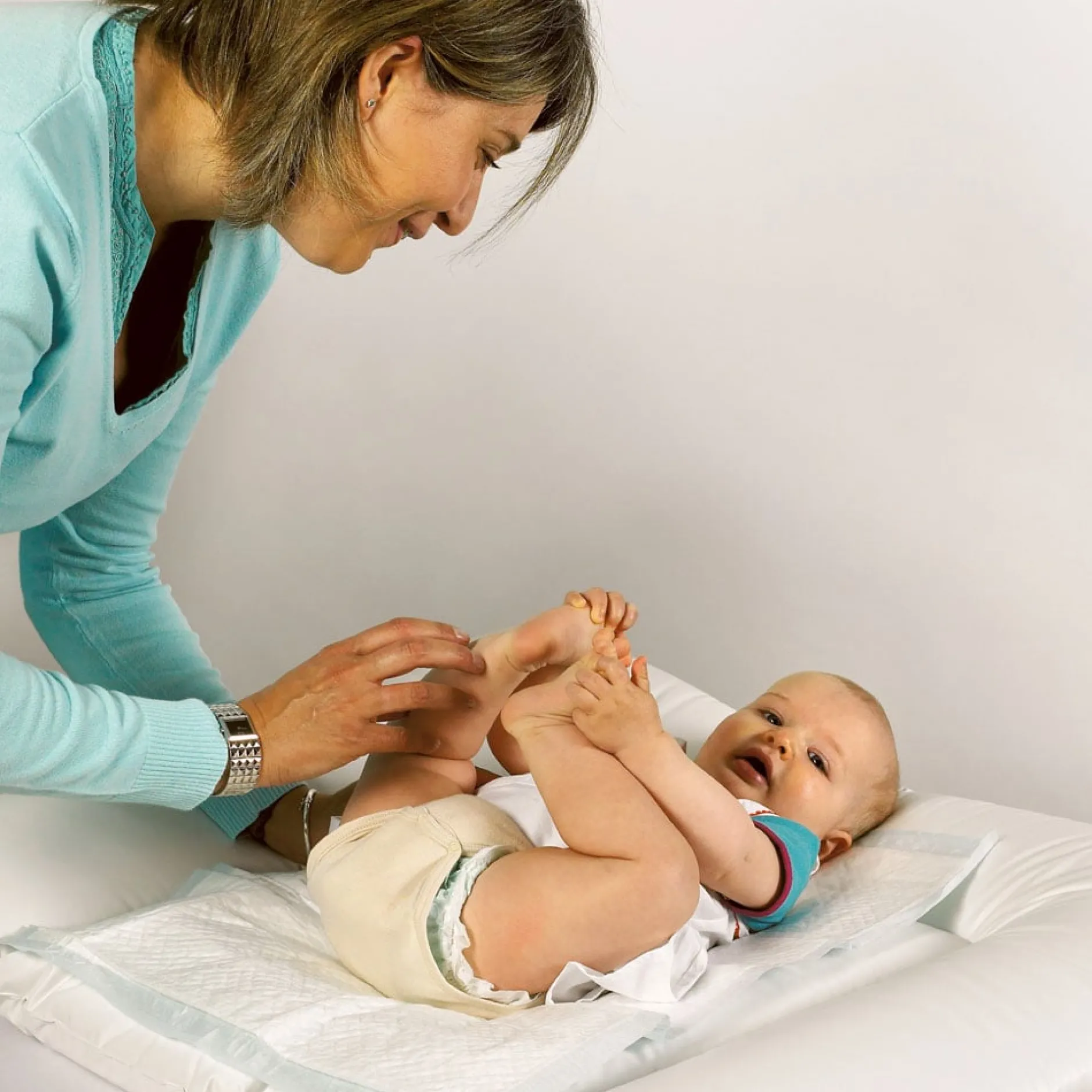 Matelas À Langer|Autres Accessoires De Voyage*Babymoov Lot de 10 matelas à langer jetables de Blanc / Gris