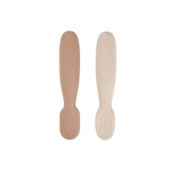 Couverts*Béaba Lot de 2 Pré Cuillères Silicone de Pralin / Argile
