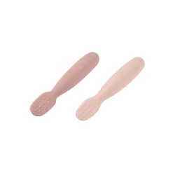 Couverts*Béaba Lot de 2 Pré Cuillères Silicone de Barbe à papa