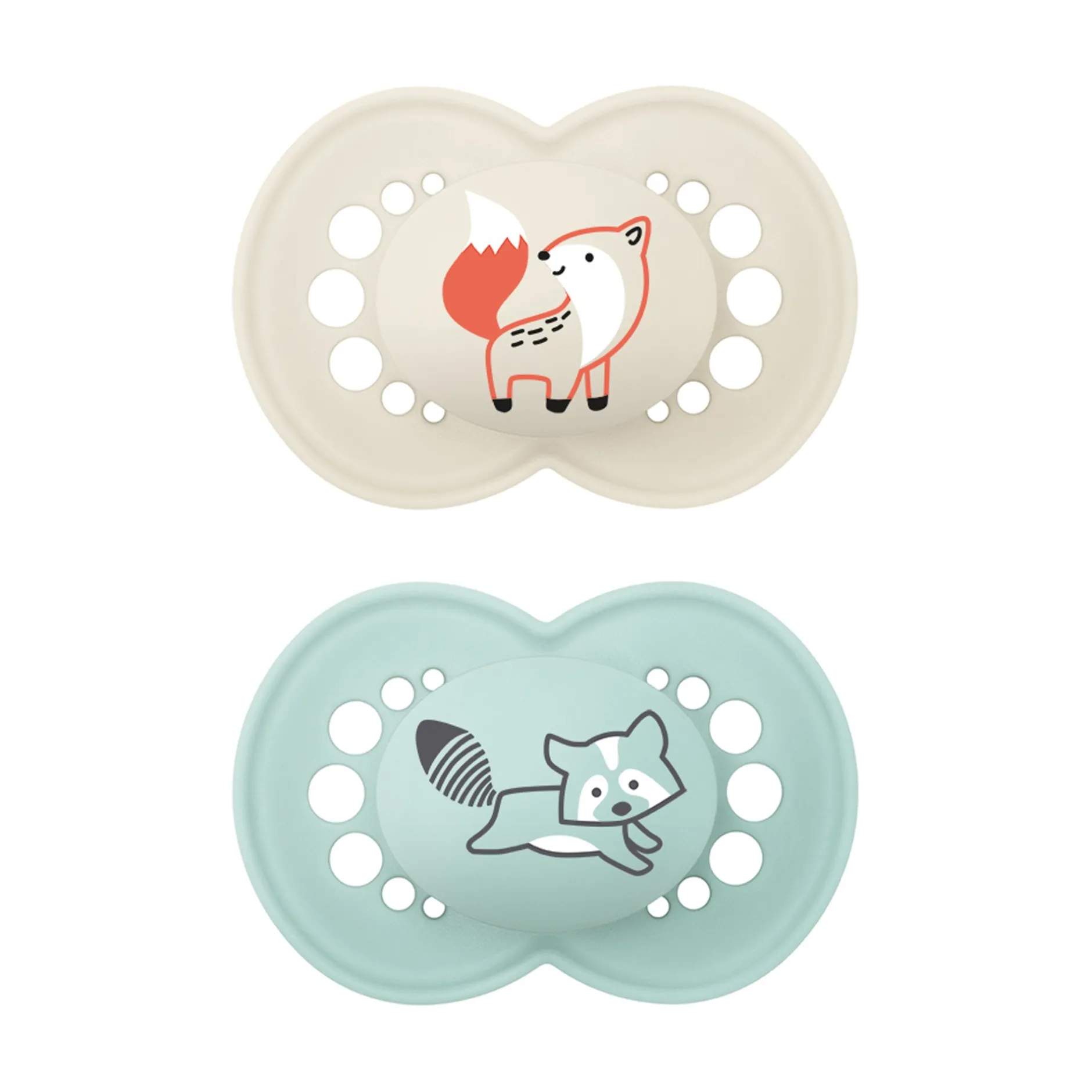 Sucettes*Mam Lot de 2 Sucette Original "Couleurs de la Nature" + Boîte stérilisation 18 mois + de Aléatoire