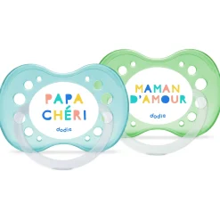 Sucettes*Dodie Lot de 2 Sucettes Anatomiques 18 mois + de Aléatoire