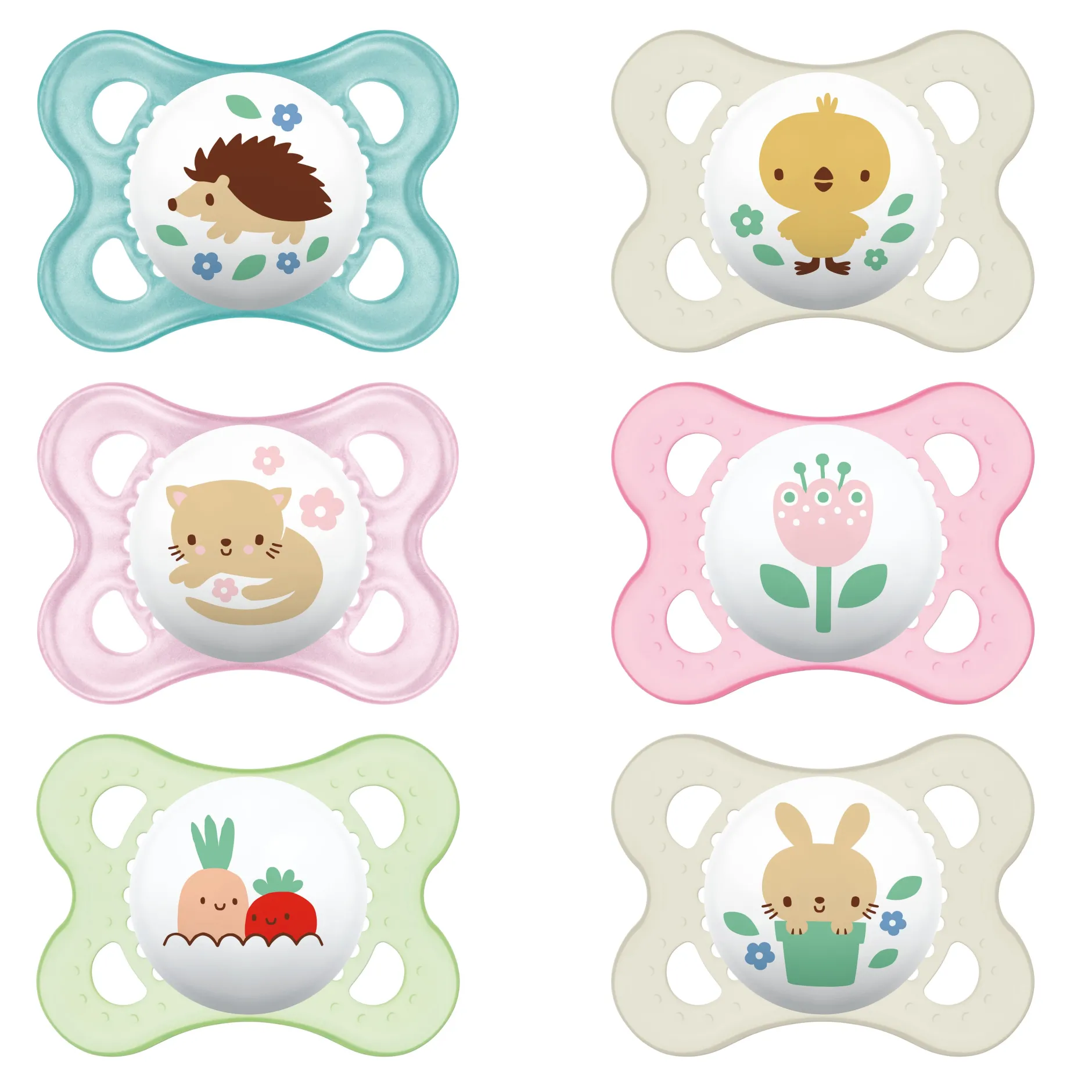 Sucettes*Mam Lot de 2 sucettes animaux de Aléatoire