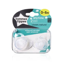 Sucettes*Tommee Tippee Lot de 2 sucettes Classique 0-6 mois de Aléatoire