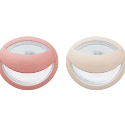 Sucettes*Nuk Lot de 2 Sucettes en silicone Mommy Fell 0-9 mois de Rose/beige