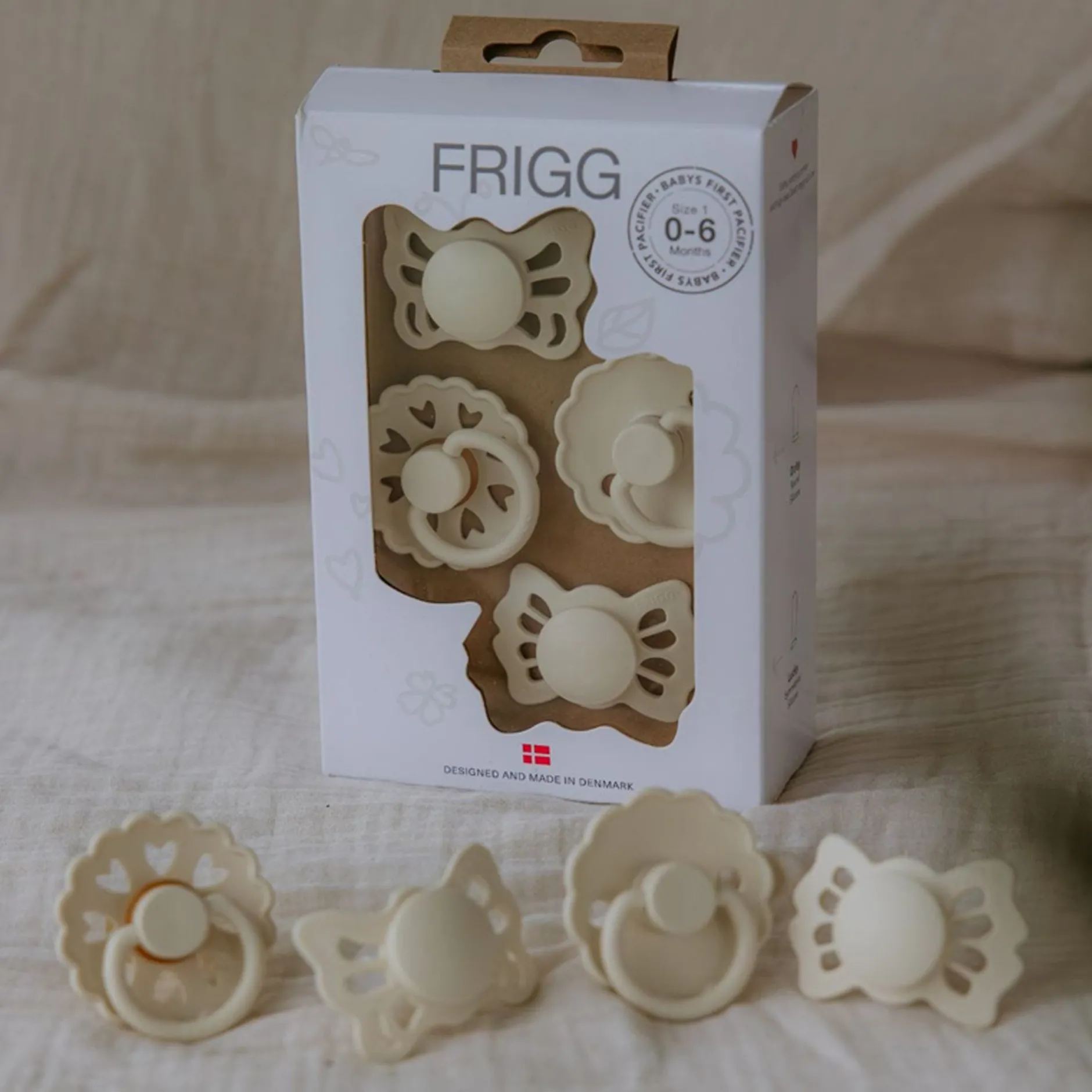 Sucettes*Frigg Lot de 4 Sucettes First de Crème