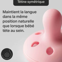 Sucettes*Tommee Tippee Lot de 2 sucettes forme naturelle 0-6 mois de