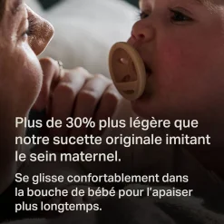 Sucettes*Tommee Tippee Lot de 2 sucettes forme naturelle 0-6 mois de