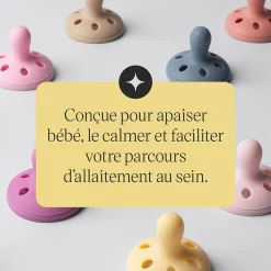 Sucettes*Tommee Tippee Lot de 2 sucettes forme naturelle 0-6 mois de