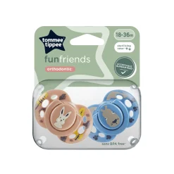 Sucettes*Tommee Tippee Lot de 2 sucettes Fun 18-36 mois de Aléatoire
