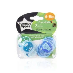 Sucettes*Tommee Tippee Lot de 2 sucettes Fun 18-36 mois de Aléatoire