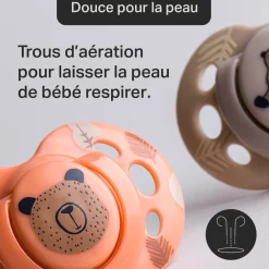 Sucettes*Tommee Tippee Lot de 2 sucettes Fun 18-36 mois de Aléatoire