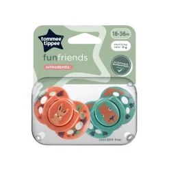 Sucettes*Tommee Tippee Lot de 2 sucettes Fun 18-36 mois de Aléatoire