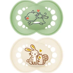 Sucettes*Mam Lot de 2 Sucettes Original 18 mois + de Nature Aléatoire