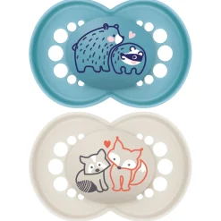 Sucettes*Mam Lot de 2 sucettes Original Nature Aléatoire 6 mois + de