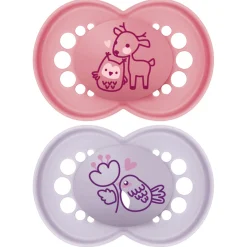 Sucettes*Mam Lot de 2 sucettes Original Nature Aléatoire 6 mois + de