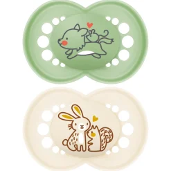 Sucettes*Mam Lot de 2 sucettes Original Nature Aléatoire 6 mois + de