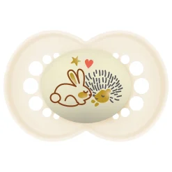 Sucettes*Mam Lot de 2 sucettes Original Nuit Aléatoire 18 mois + de