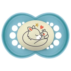 Sucettes*Mam Lot de 2 sucettes Original Nuit Aléatoire 18 mois + de