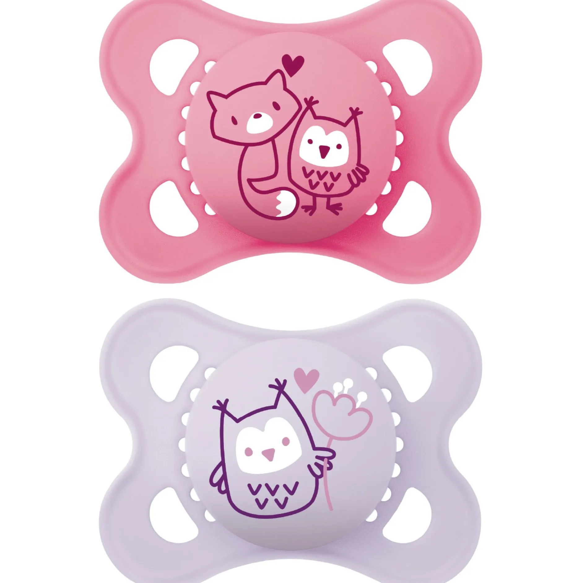 Sucettes*Mam Lot de 2 sucettes Original Nature Aléatoire 2 - 6 mois de