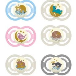 Sucettes*Mam Lot de 2 sucettes Perfect Nuit 6m+ de Aléatoire