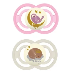 Sucettes*Mam Lot de 2 sucettes Perfect Nuit 6m+ de Aléatoire