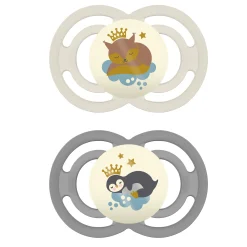 Sucettes*Mam Lot de 2 sucettes Perfect Nuit 6m+ de Aléatoire