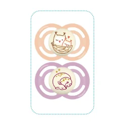 Sucettes*Mam Lot de 2 sucettes Perfect nuit 18m+ en silicone de Aléatoire