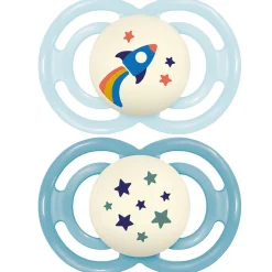 Sucettes*Mam Lot de 2 Sucettes Perfect Nuit 18M+ de Tendance Aléatoire